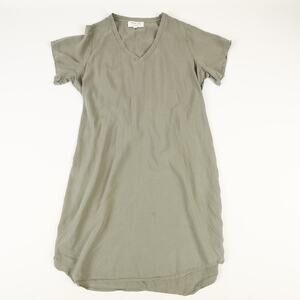 Anthropologie Cloth & Stone Womens 1X PullOver Short Sleeve V-Neck Shirt Dress